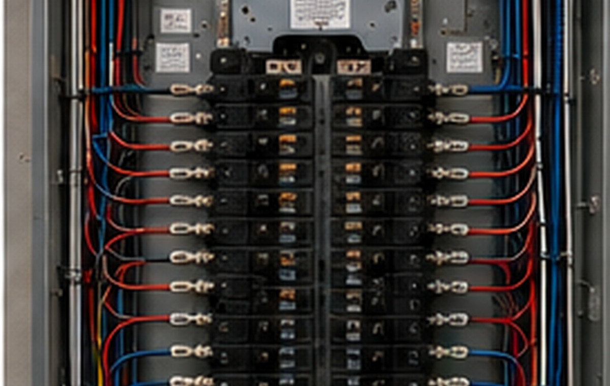 Organized residential electrical panel
